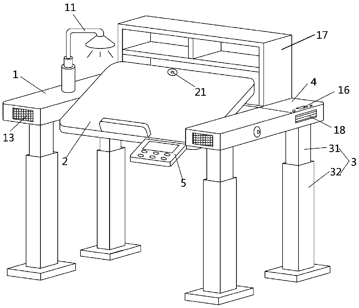 Intelligent multifunctional desk