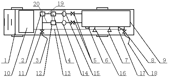 Movable type oilfield production metering device and metering method