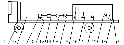 Movable type oilfield production metering device and metering method