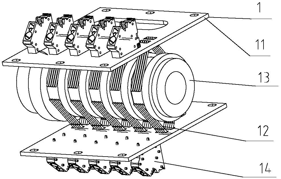 Fan variable-pitch sliding ring