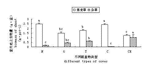 Method for inhibiting growth of lawn weeds in planting lawn