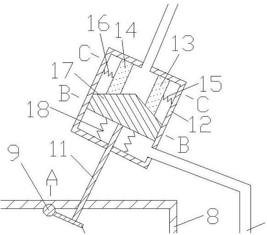 Pneumatic elastic pressure regulating device