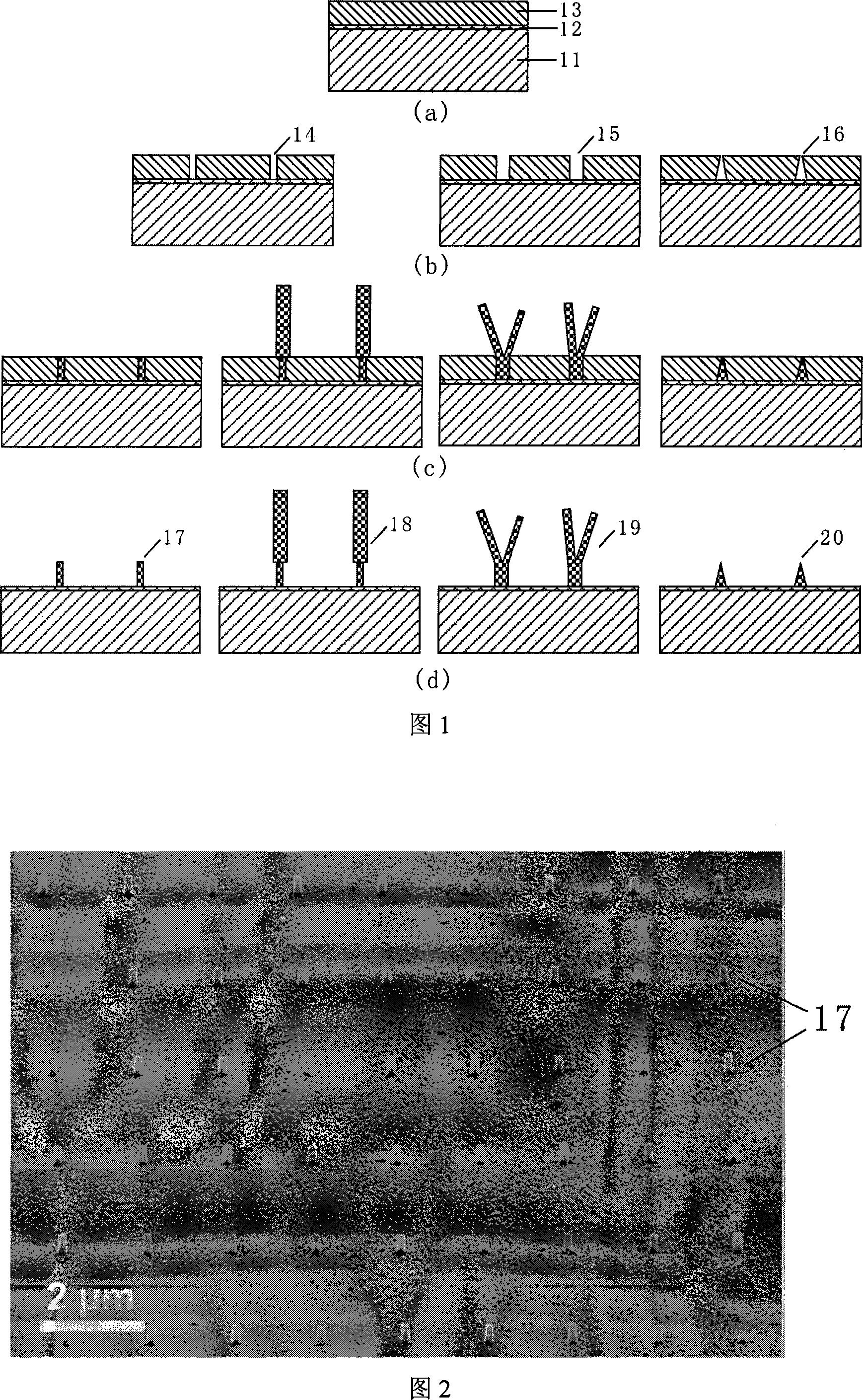 Process for preparing nano structure of zinc oxide