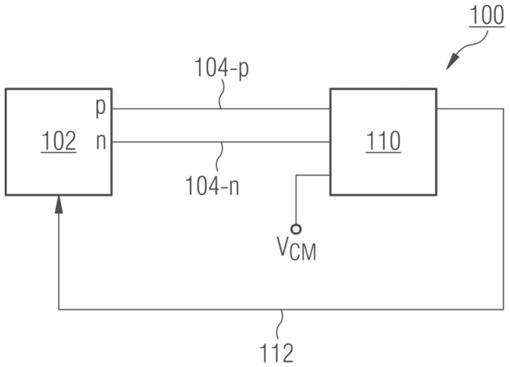 Circuit and method for detecting line short and/or interruption in differential