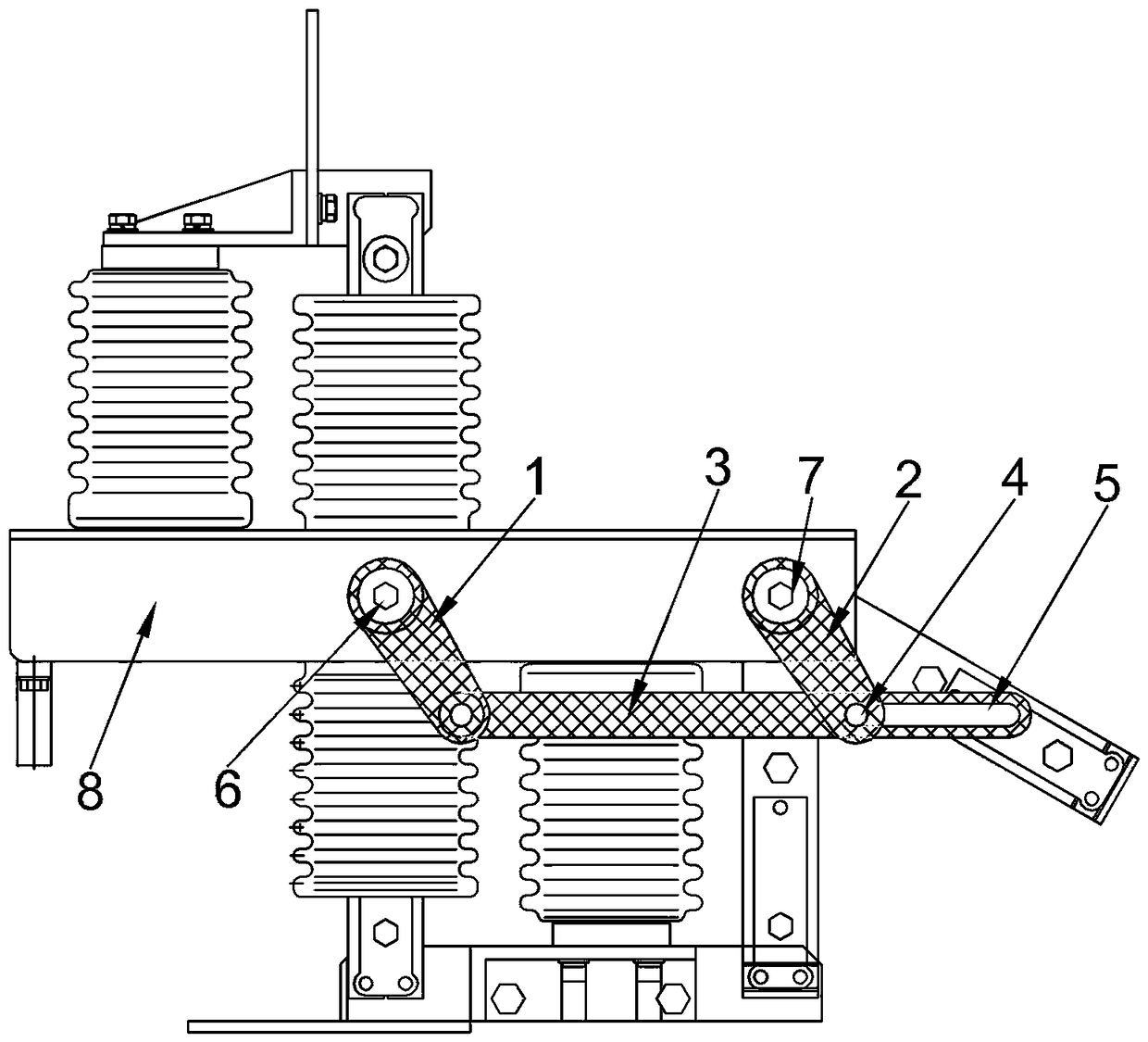 Earth switch interlocking mechanism and switch cabinet