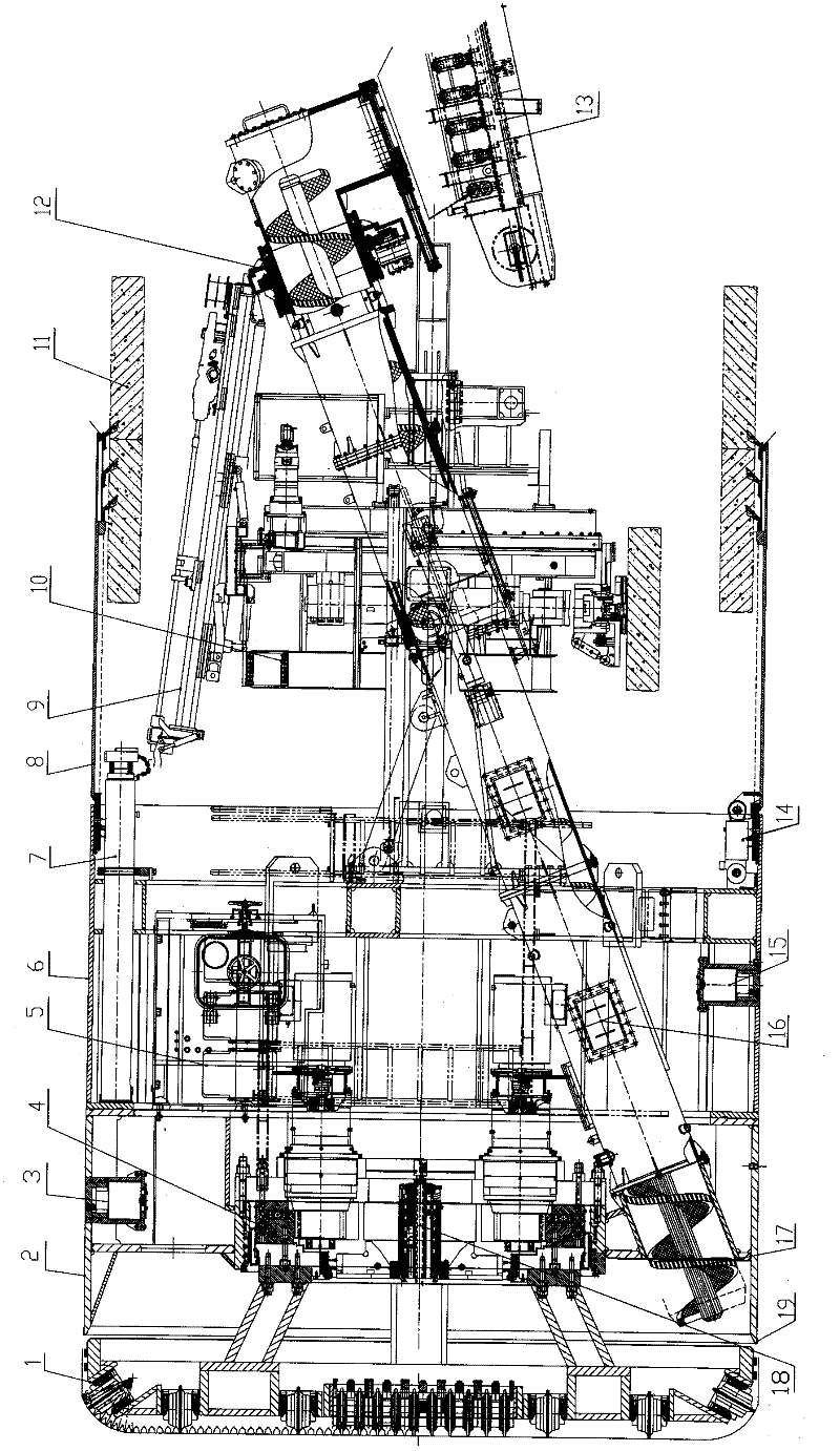 Hard rock composite TBM (Tunnel Boring Machine) suitable for composite stratum and tunneling mode thereof