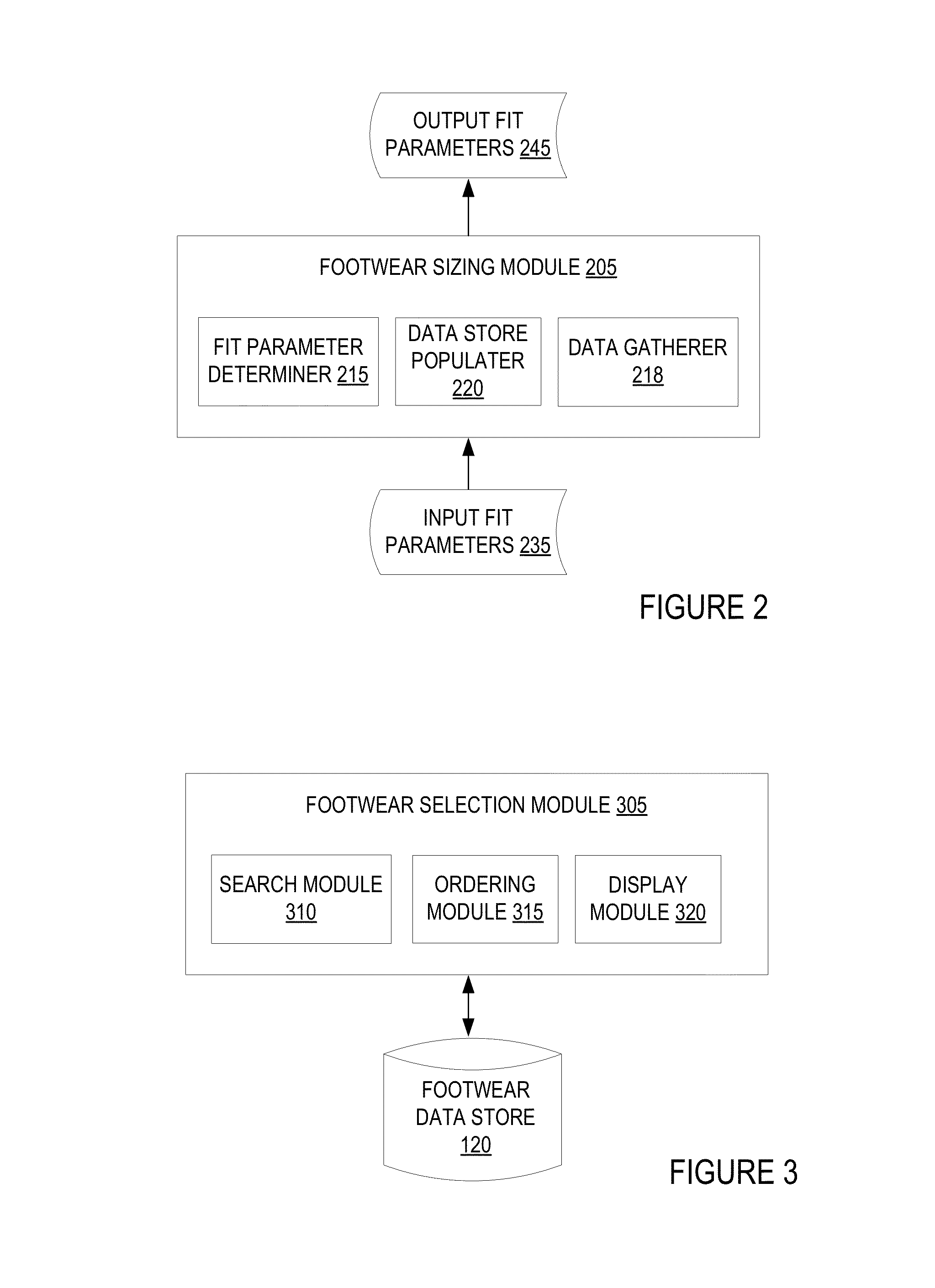 System and method for determining internal fit of footwear