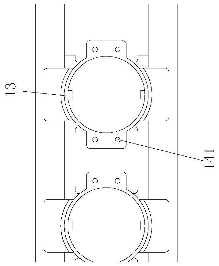 Segmented-assembled high-rise building tube well vertical pipeline structure and construction method thereof