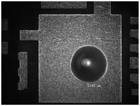 A surface modification method for suppressing the diffusion of conductive silver glue on the surface of the packaging substrate pad