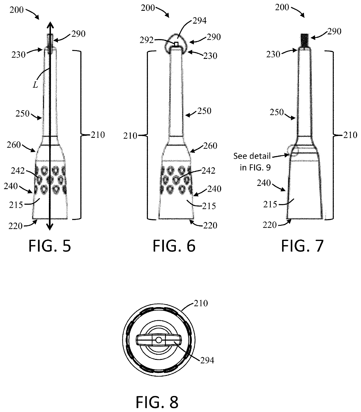 Applicator for delivery of a product therethrough