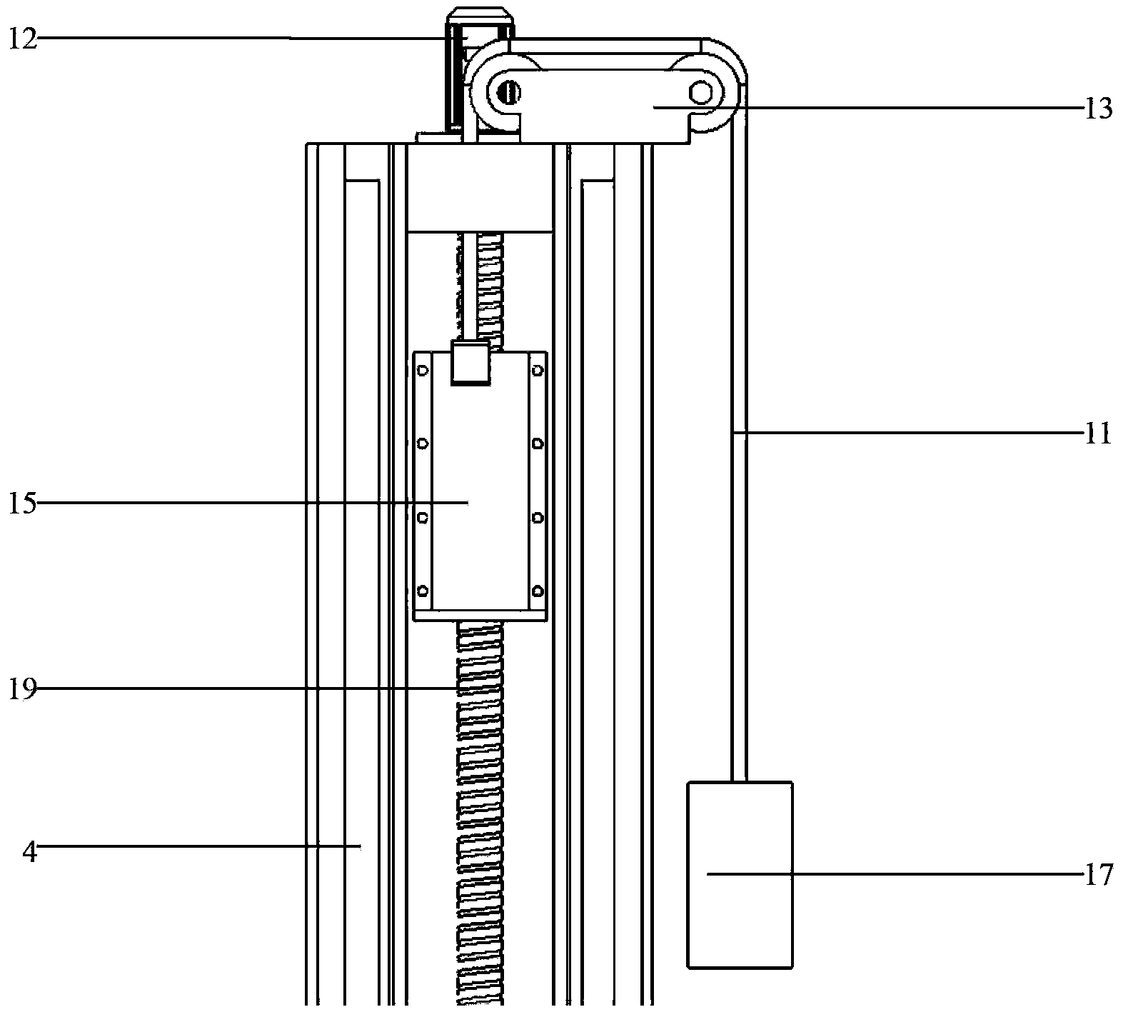 Flexible automatic feeding and blanking mechanism of manual pallet truck