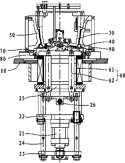 Improved pouring type casting production equipment