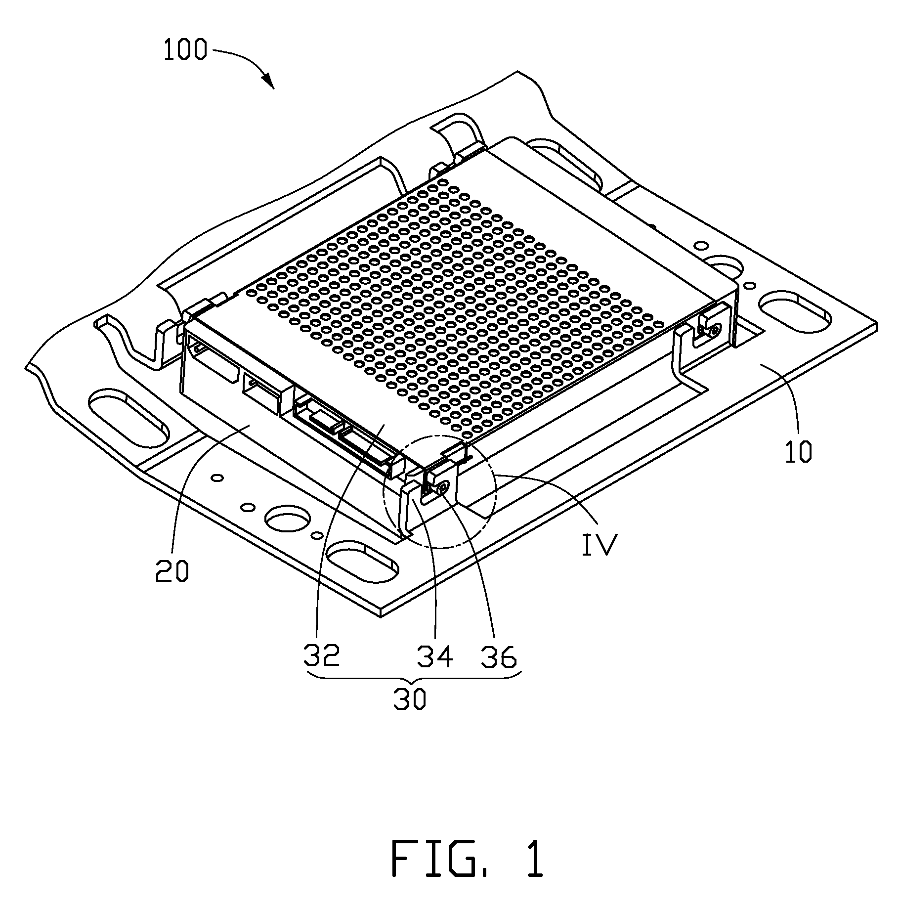 Fixing mechanism for storage device