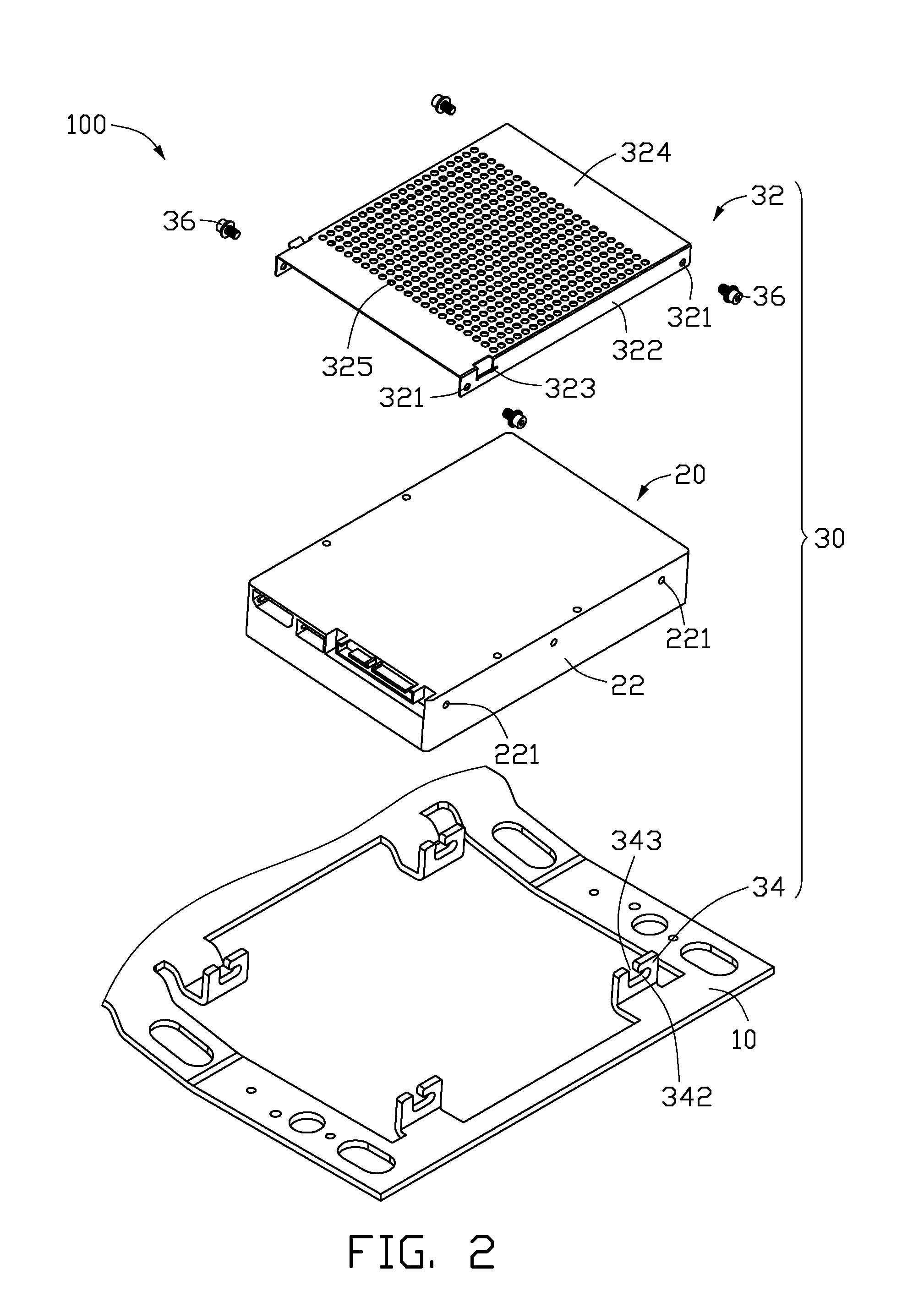 Fixing mechanism for storage device