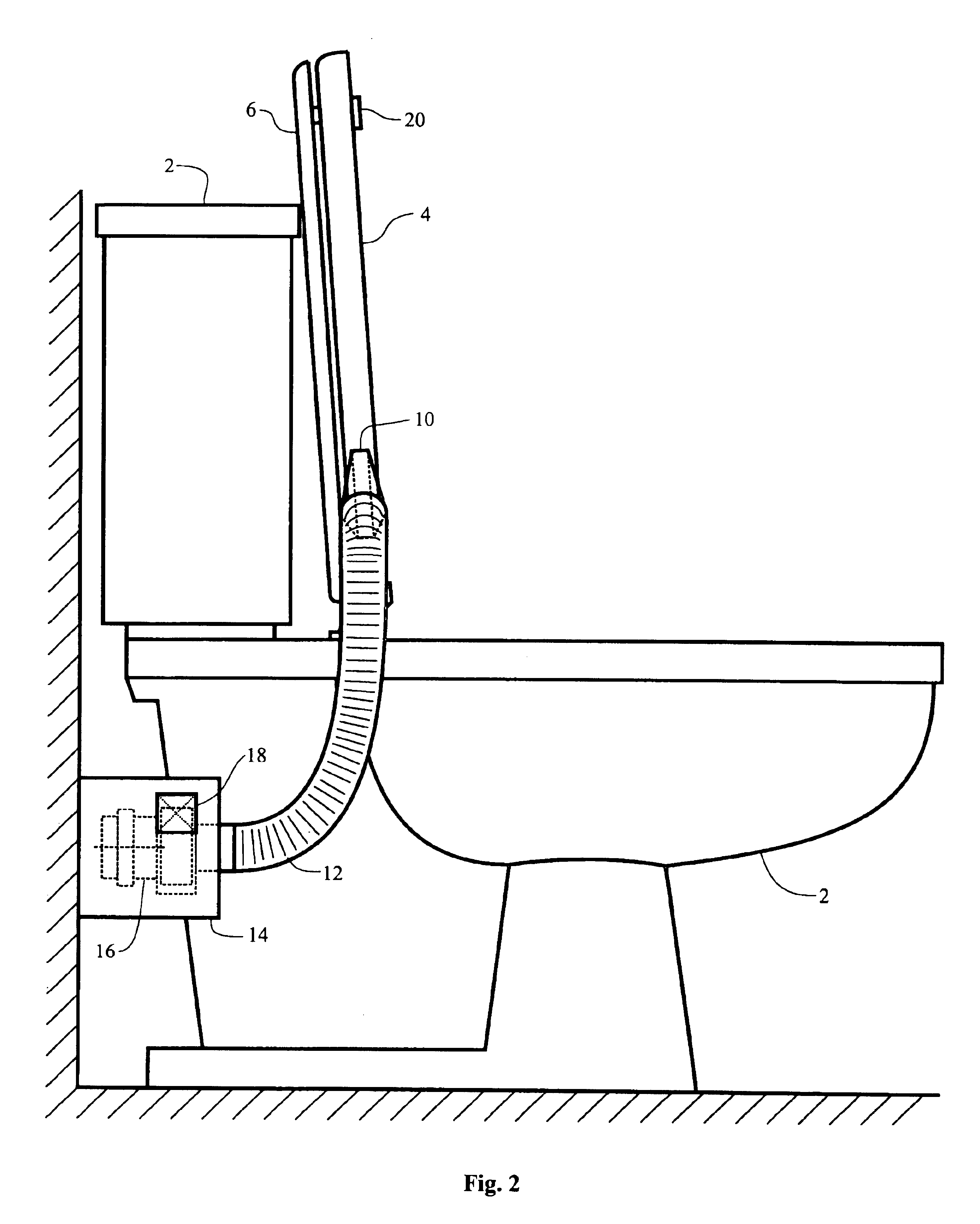 System and method for controlling toilet odors