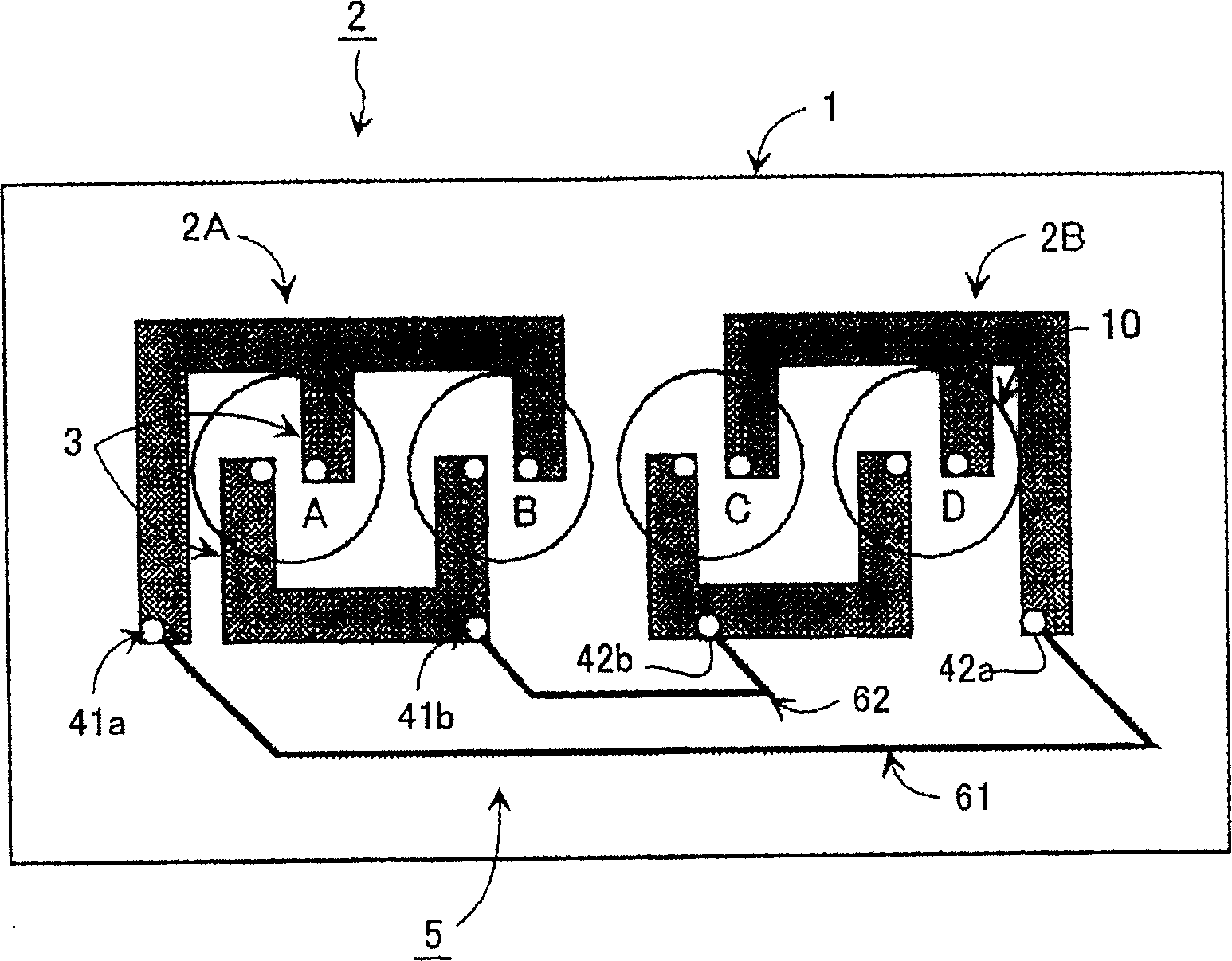 Printed circuit board structure for motor driving device