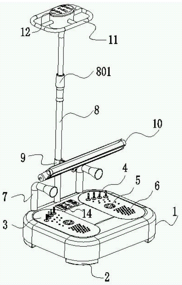 Multifunctional foot washing and massaging device