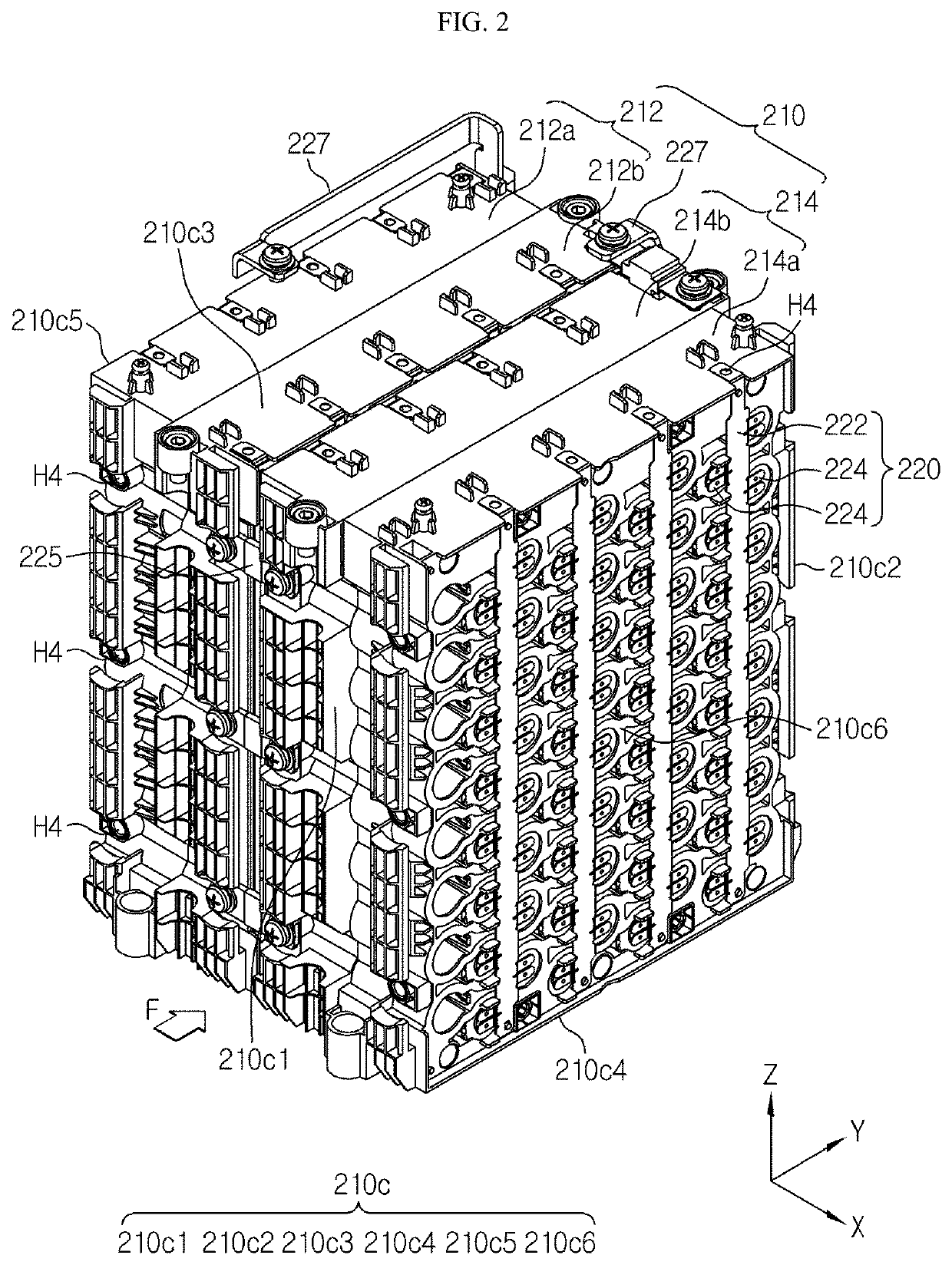 Battery pack including insulating tube