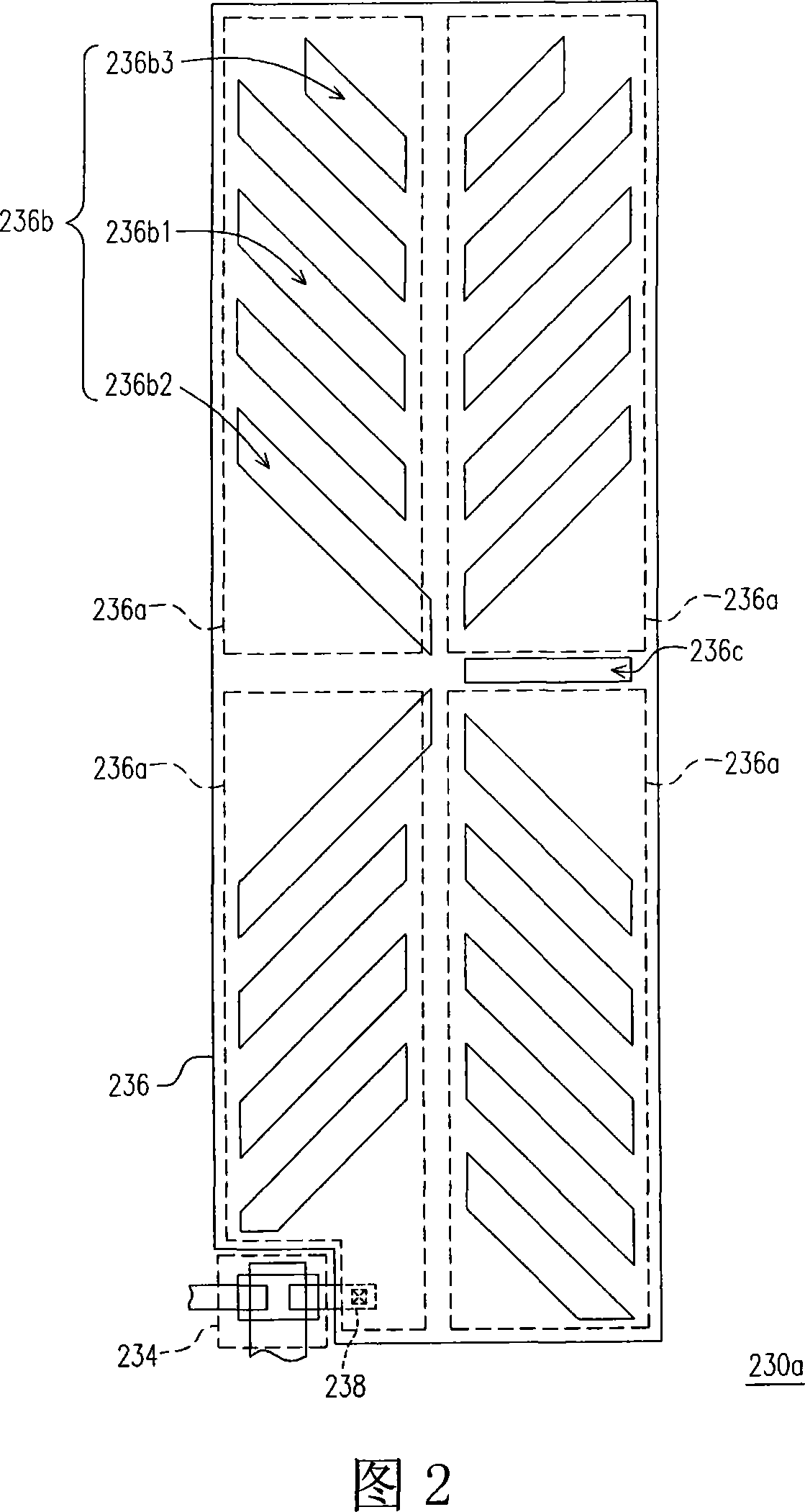 Image element structure and LCD with the same