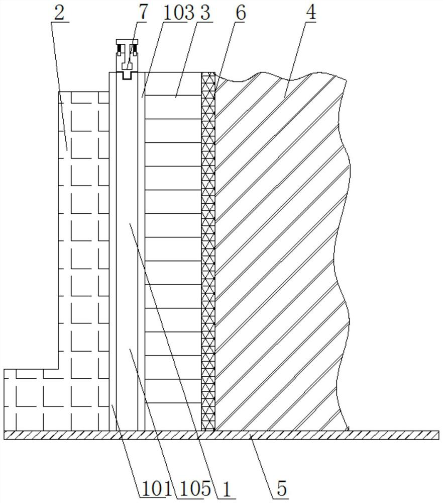 Retaining wall system capable of reducing construction influence and construction method for retaining wall system