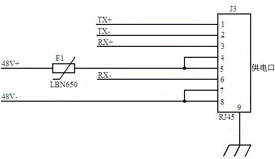 Protection circuit for multi-port POE (power over Ethernet) power supply output shunt