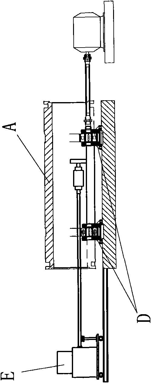 Cold-mould vertical spraying and cleaning system