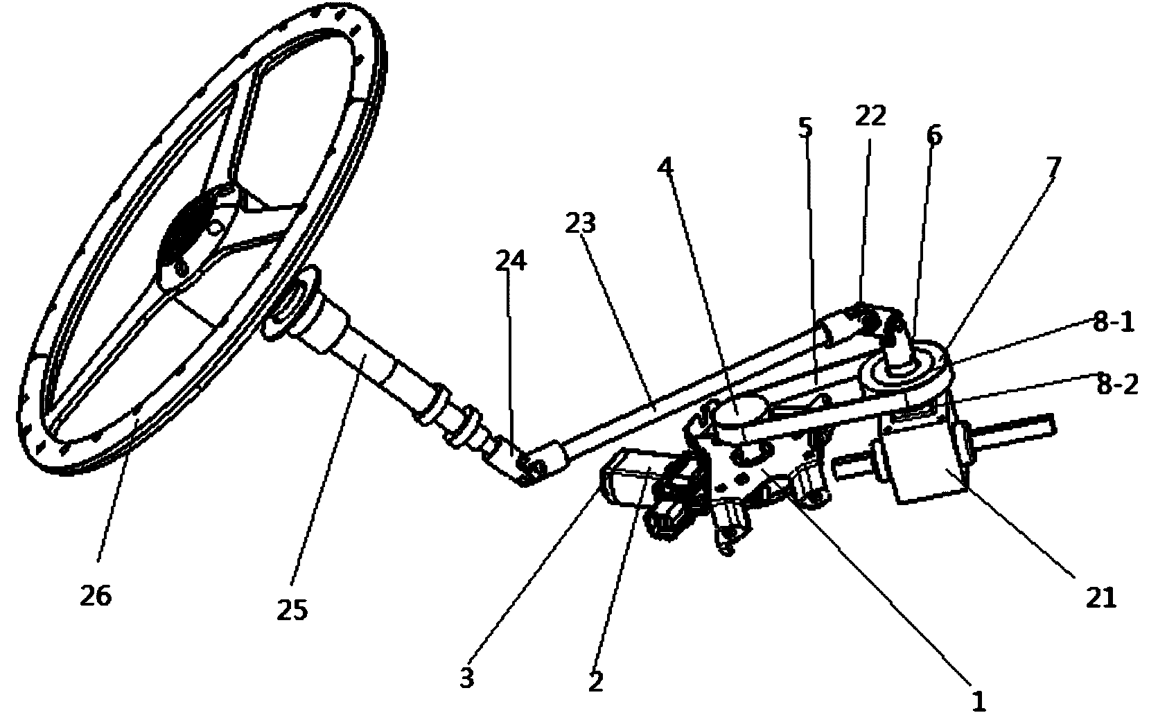 Steering device of intelligent vehicle and control method thereof