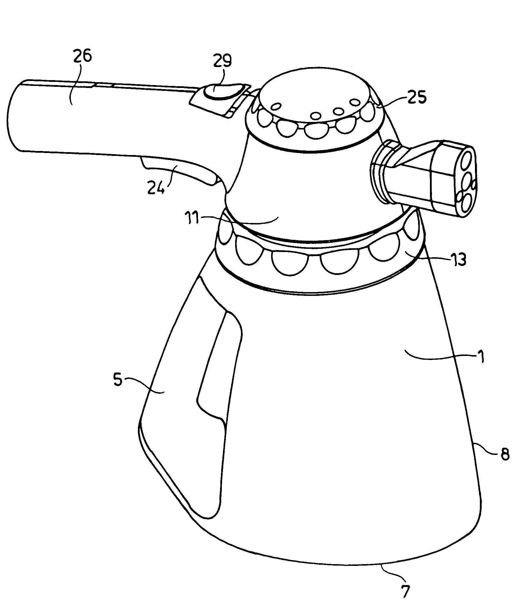 Spraying device