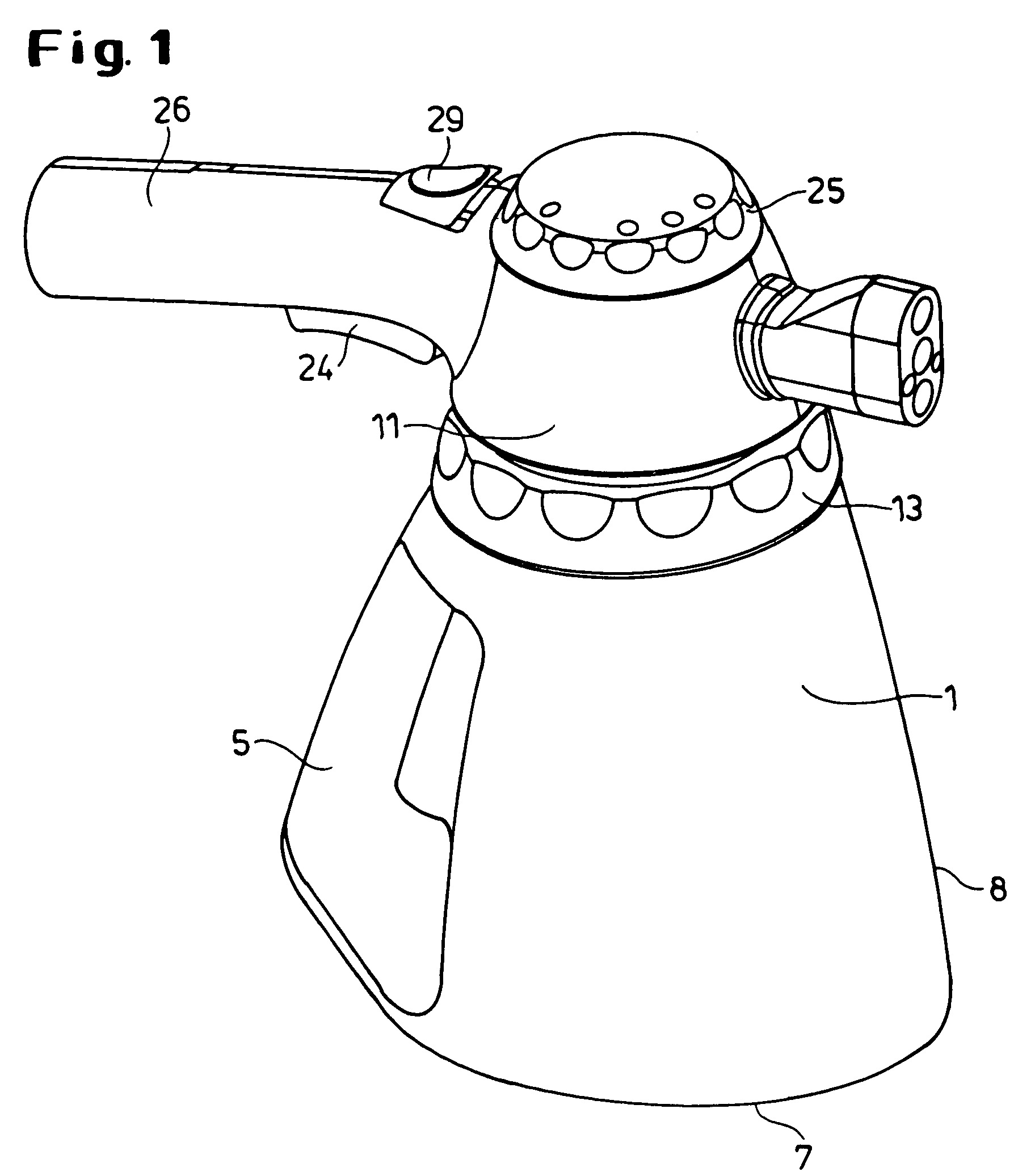 Spraying device