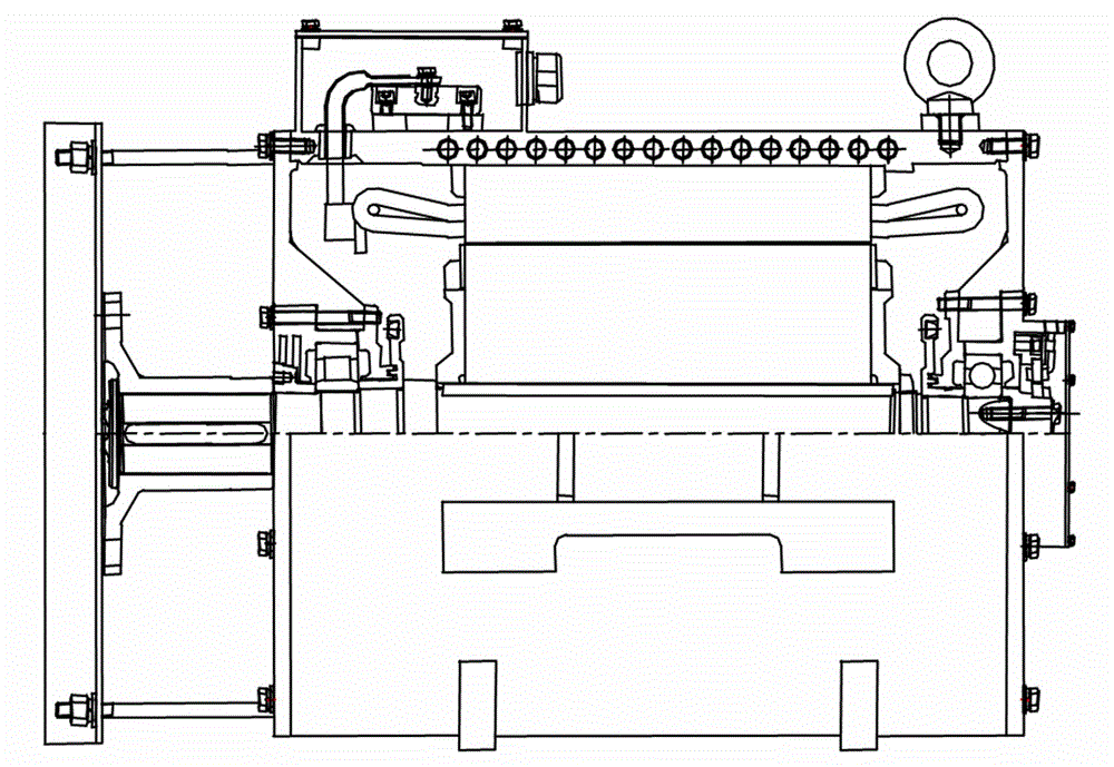 Permanent magnet generator for hybrid power motor train unit