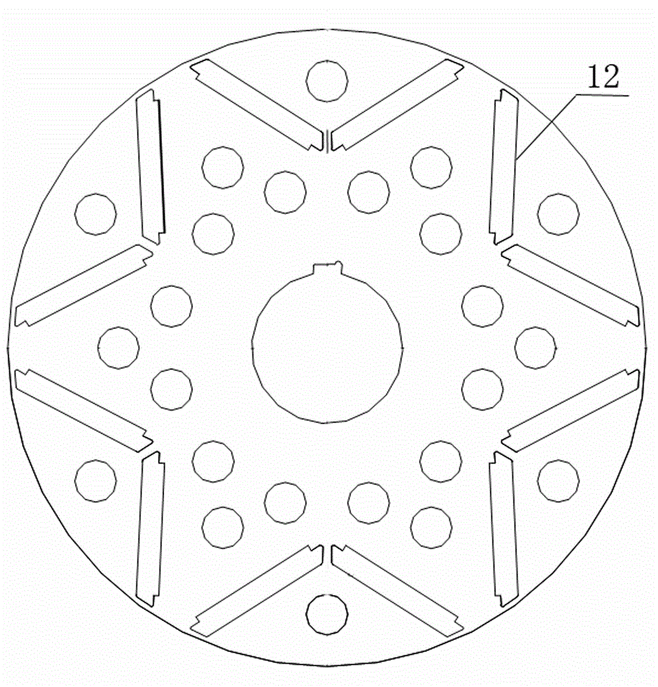 Permanent magnet generator for hybrid power motor train unit