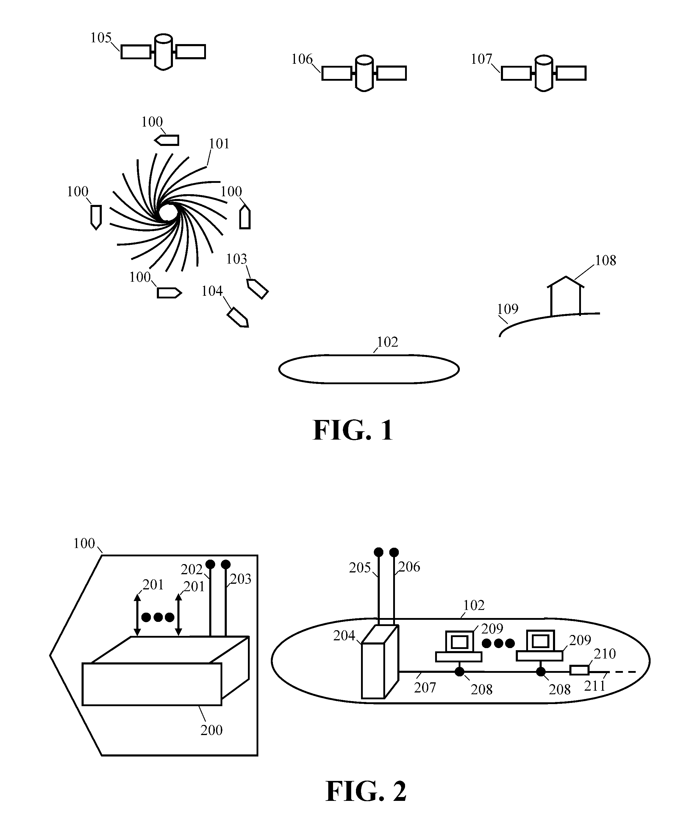 Supervisory control and data acquisition system for energy extracting vessel navigation