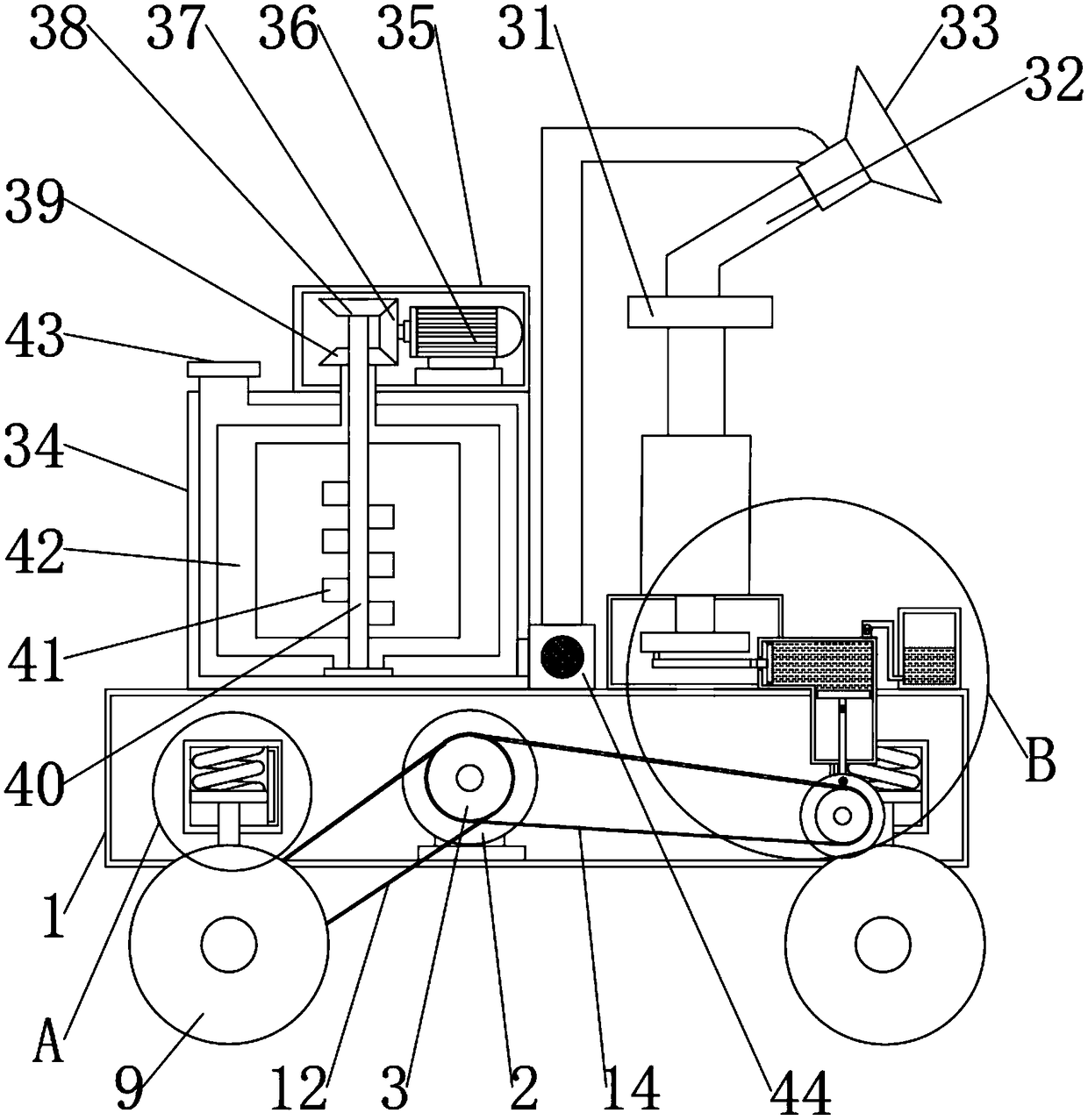 Agricultural irrigation machine