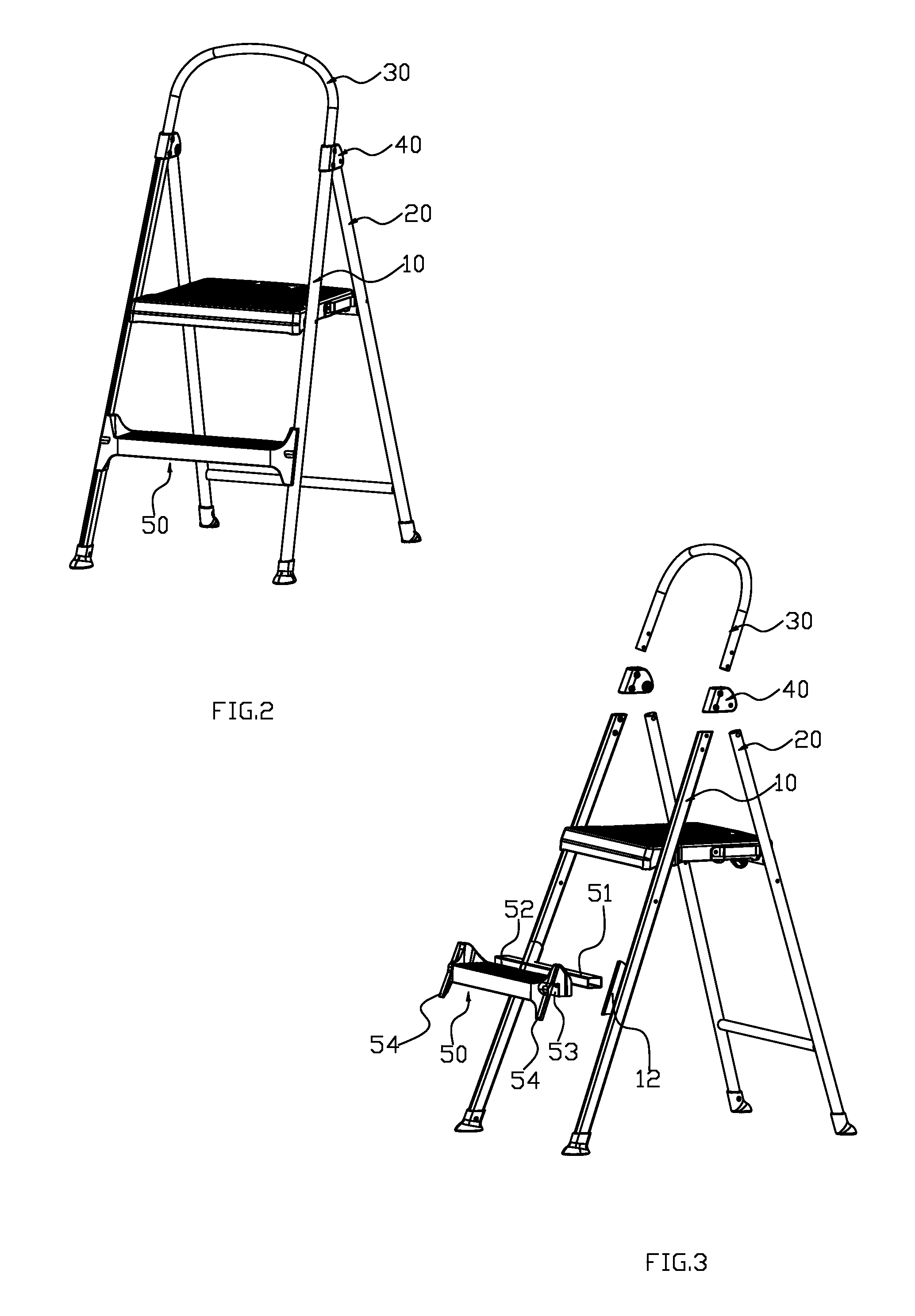 Ladder and a ladder tread