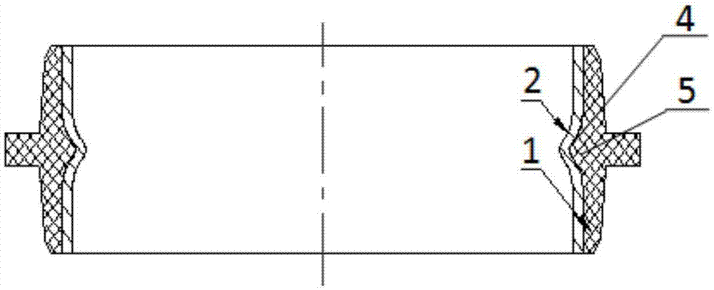 Sealing ring for composite steel pipe connection