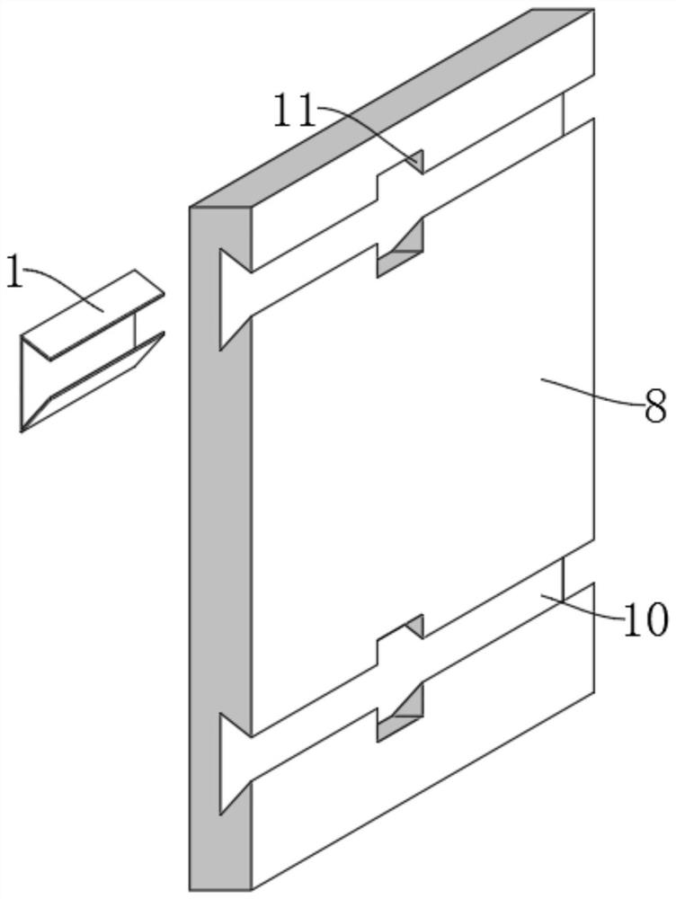 Fiber cement board dry hanging structure