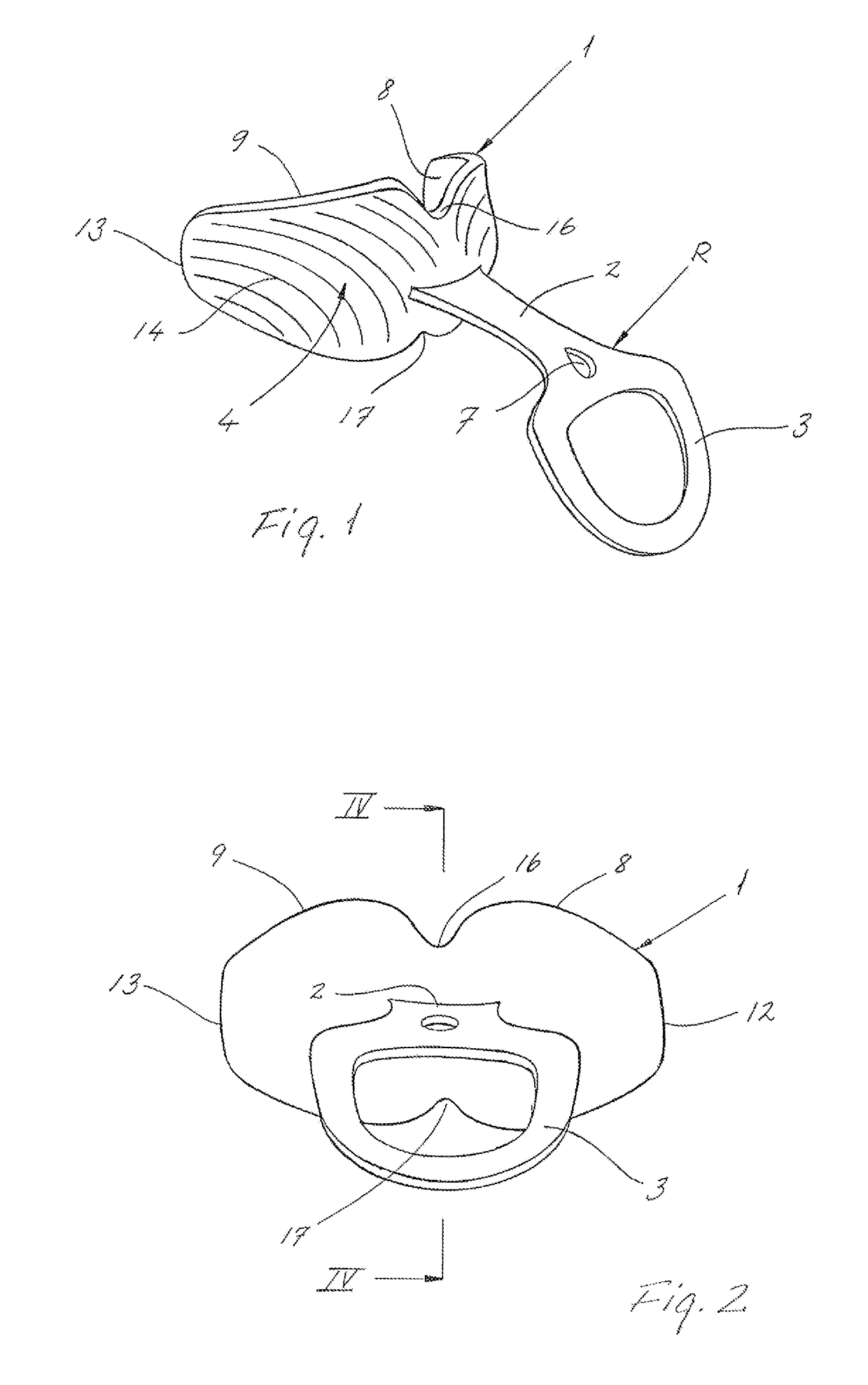 Device for training of face, lip and throat muscles