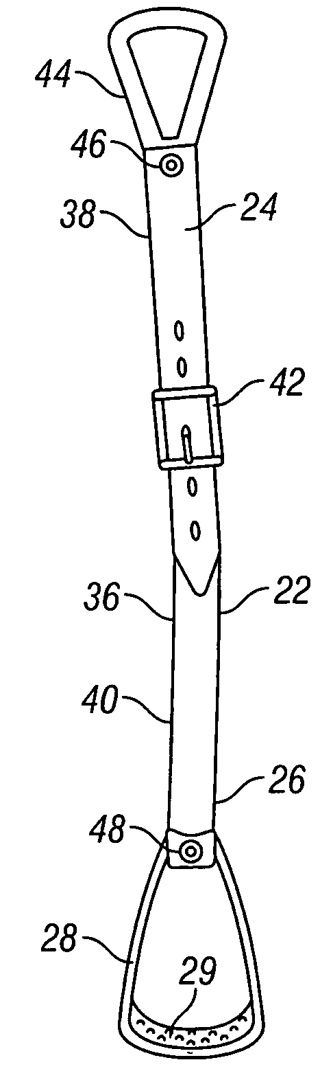 Auxiliary stirrup for saddle