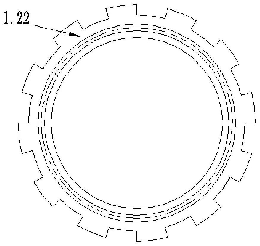 Inverse gravity filling forming device of large-size complex amorphous alloy component