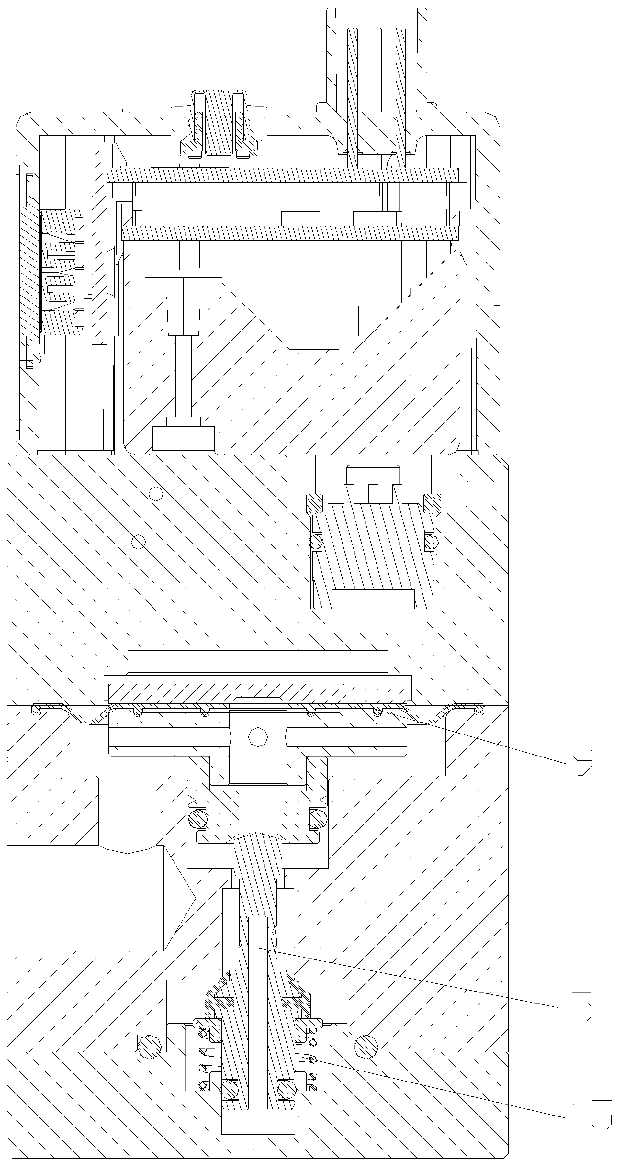 High-voltage electric proportional valve