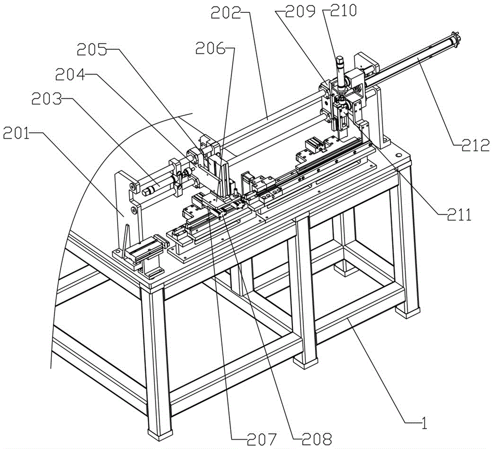 Automatic assembling machine for slide rail