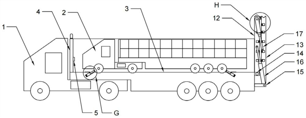 Primary-secondary transport trailer and use method