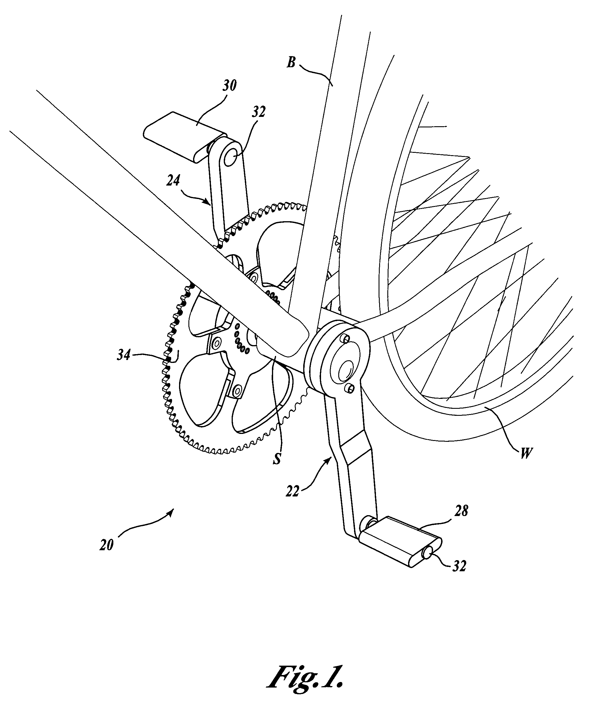 Adjustable crank for bicycles