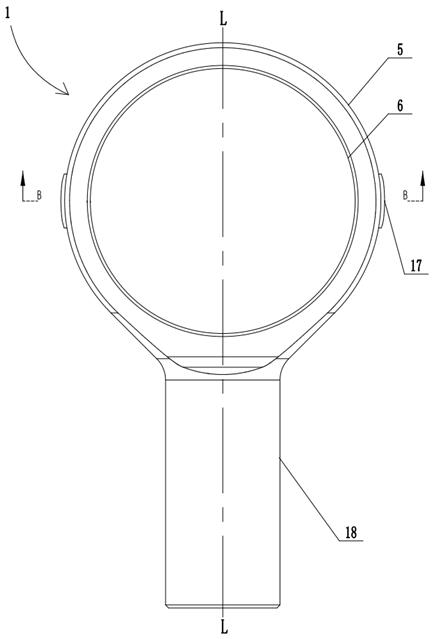 Method and structure for reducing deflection torsional rigidity of multi-layer rod end spherical hinge