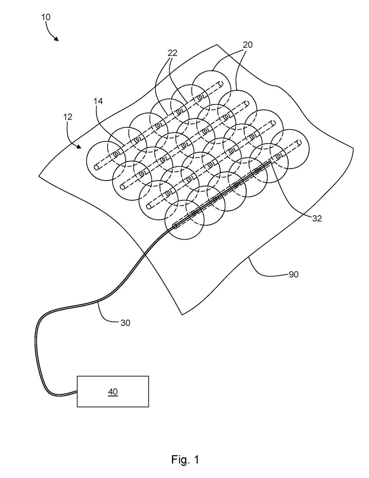 System and method for administering light therapy to curved and large surfaces