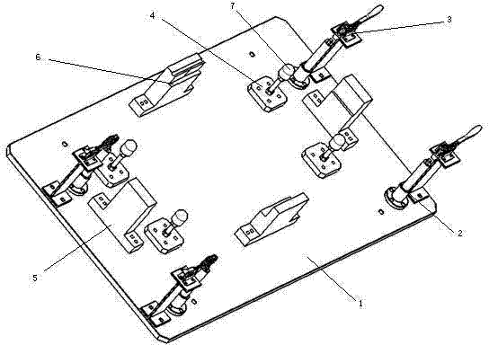 Sunroof windshield mounting station tooling device