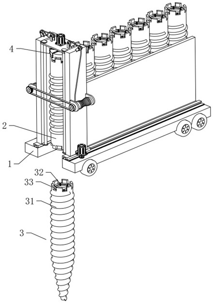 Large-scale exploration drilling and soil taking machine