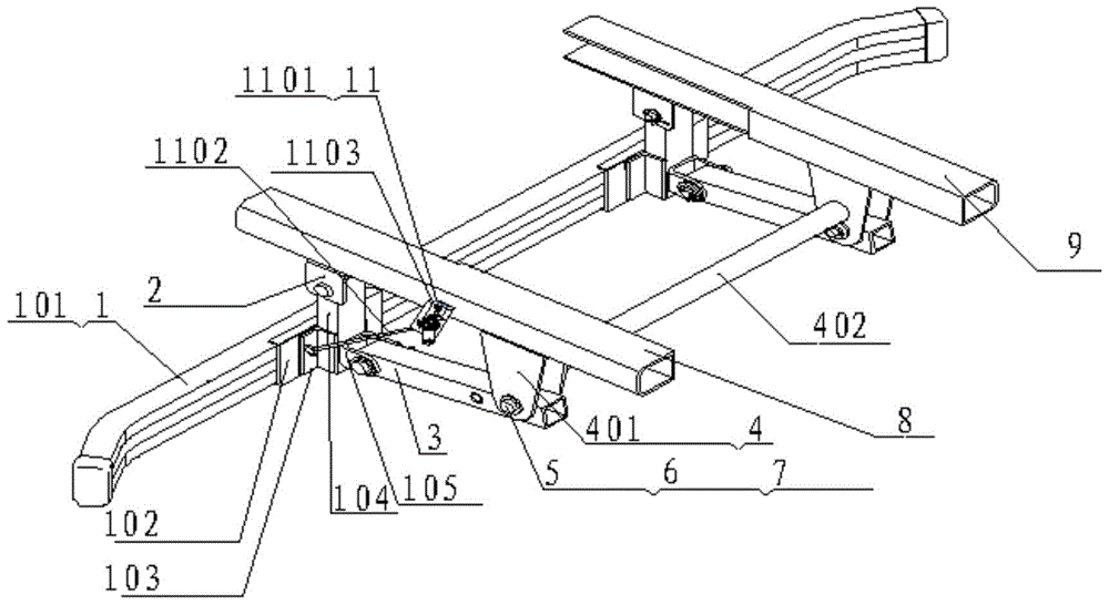 A protective device and a truck crane