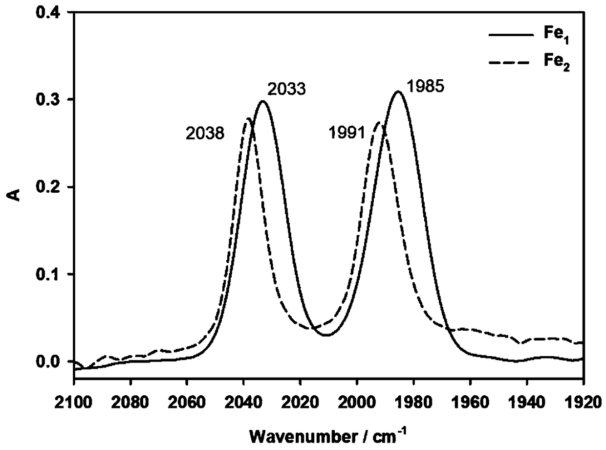 Aqueous iron carbonyl compound as well as preparation method and application thereof