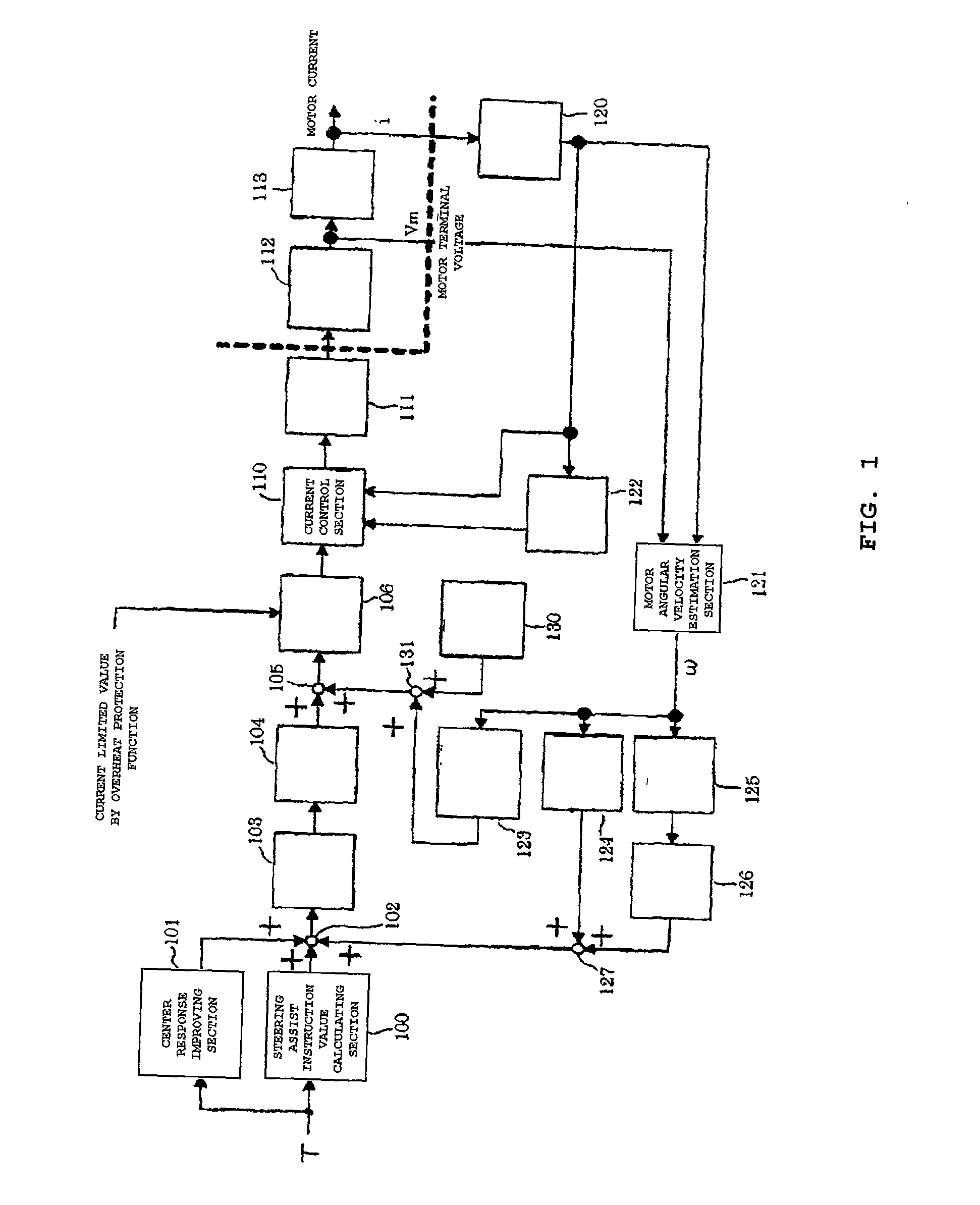 Control device for electric power steering apparatus